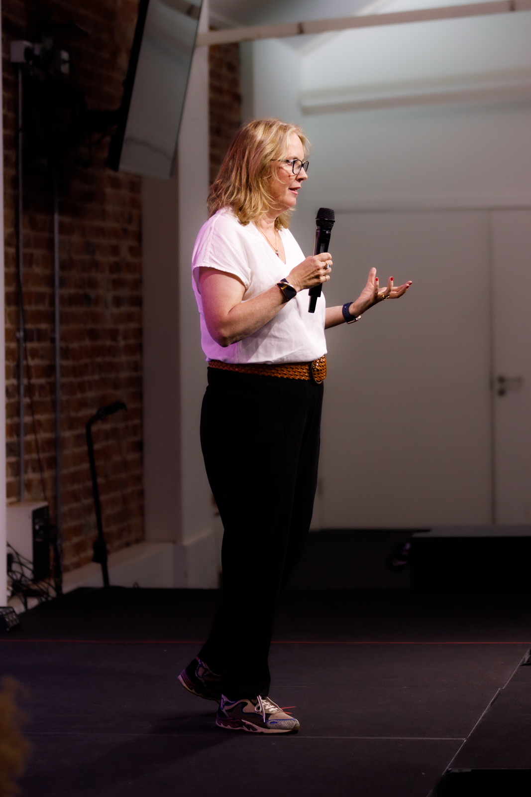 Cara Cunniff, on stage